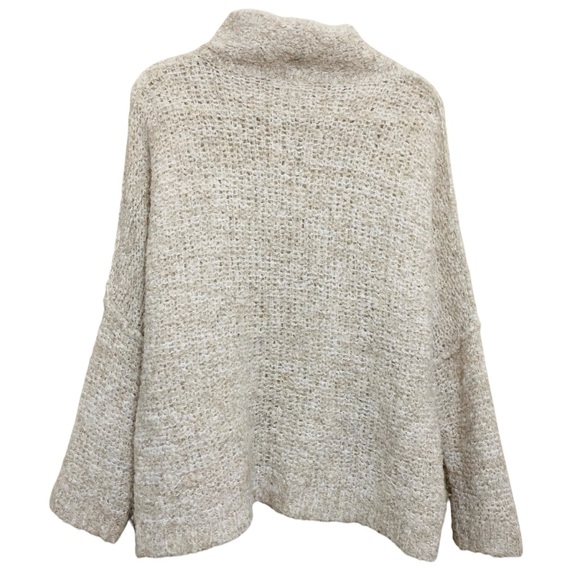 Free People Alpaca Wool Cream Tan Lightweight Long Sleeve Sweater Size XS - Picture 4 of 8